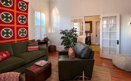 Living room with sofa and chairs